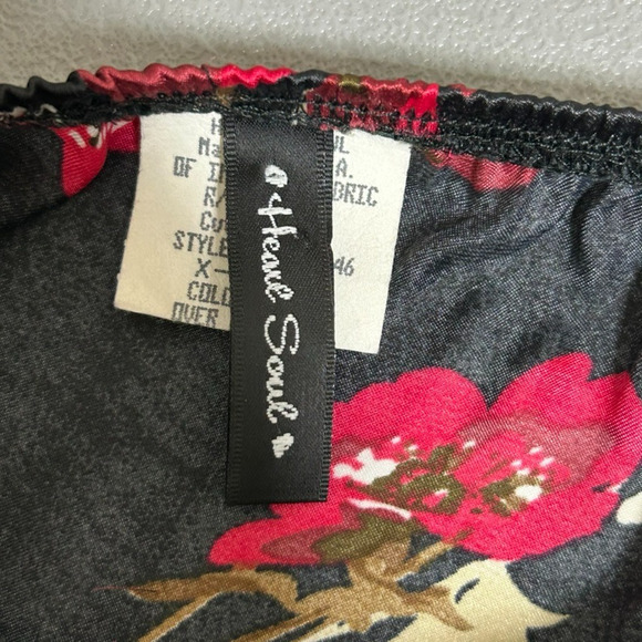 Heart Soul Womens Satin Y2K Babydoll Dress Size XL Whimsigoth Fairy Grunge Goth - Picture 7 of 13